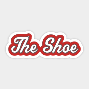 The Shoe Script Sticker